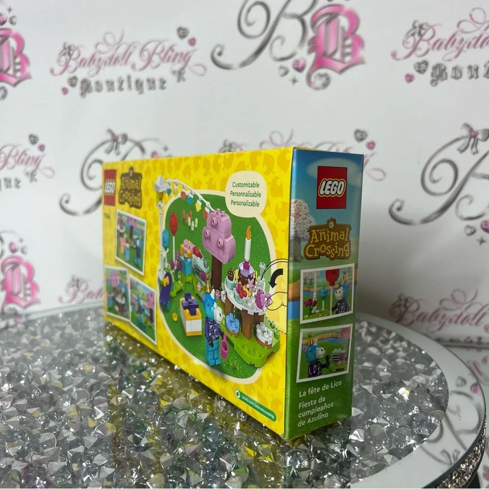 LEGO Animal Crossing build set party tea party Customizable Playset - Yellow